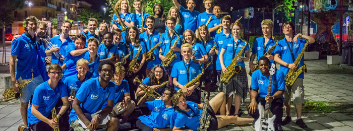 University group on their music tour