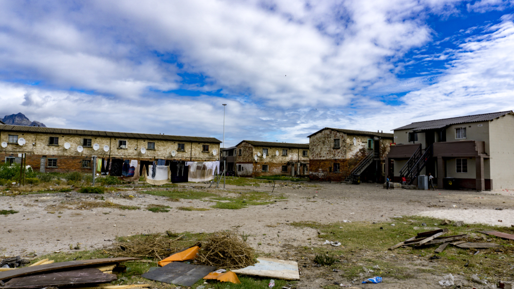 Houses in Langa township in Cape Town, South Africa