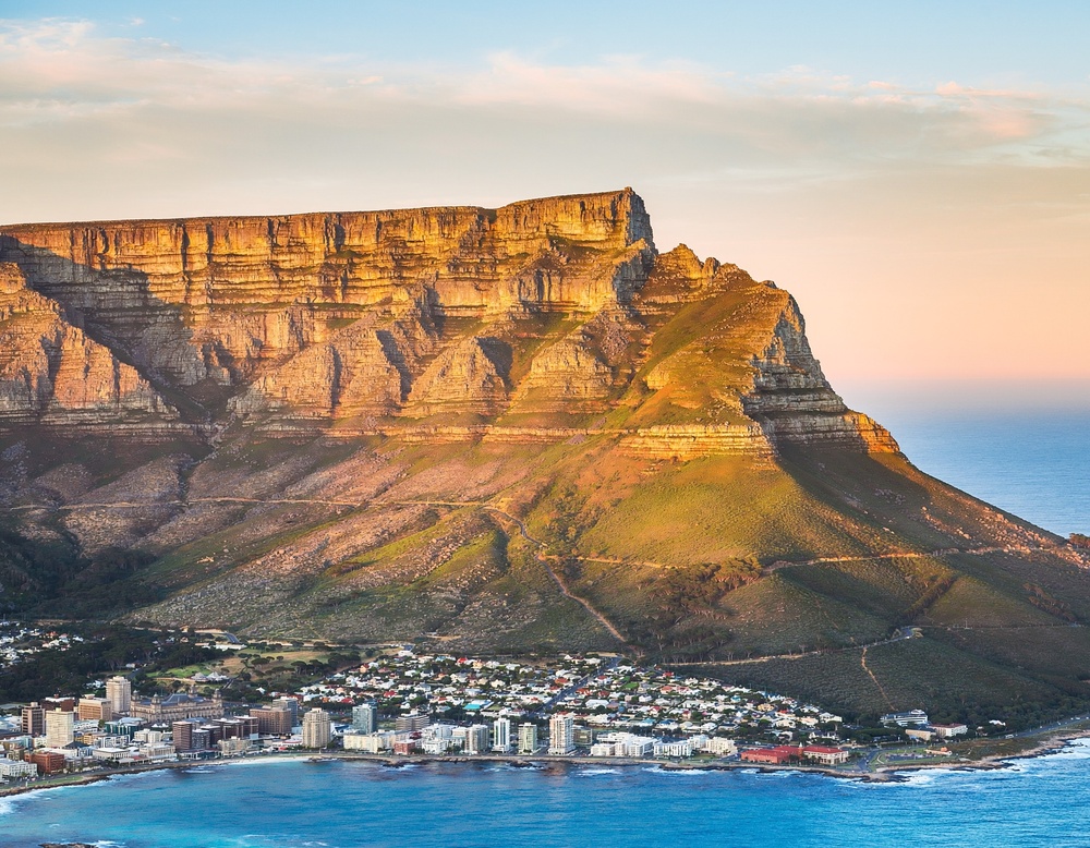 The Table Mountain in Cape Town, South Africa