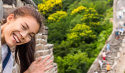 Student at the Great Wall