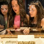 Students at the museum of Bayeux
