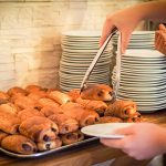 Pains au chocolat for breakfast at the Chateau