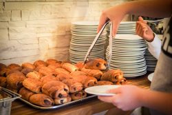 Pains au chocolat for breakfast at the Chateau