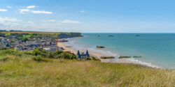 Scenery,At,Gold,Beach,Near,Arromanches-les-bains,Which,Was,One,Of