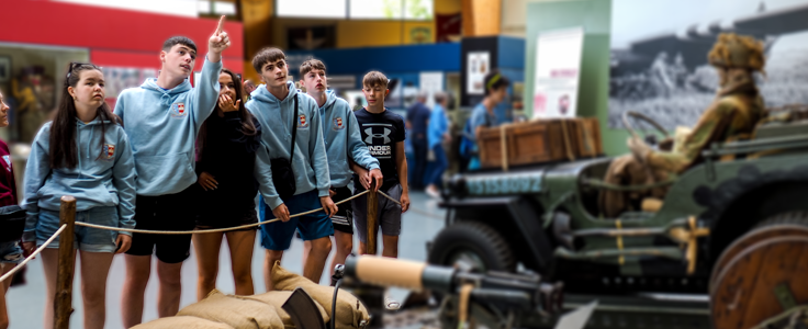 Students at Pegasus Museum