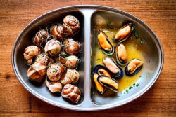 Taste snails and msusels at the Chateau