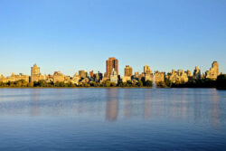 Views from Central Park, New York on a sunny day