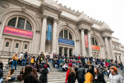 The iconic stairs outside the Metropolitan Museum, New York