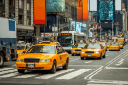 New York's iconic yellow cabs