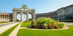 The,Triumphal,Arch,In,Cinquantenaire,Parc,In,Brussels,,Belgium,In