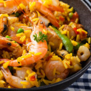Traditional,Spanish,Paella,With,Seafood,And,Chicken.,Prepared,In,Wook.