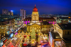 Christmas,Market,,Deutscher,Dom,And,Konzerthaus,In,Berlin,,Germany