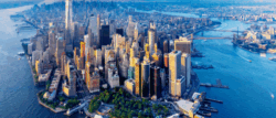 Manhattan aerial view