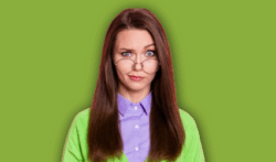 Puzzled looking teacher