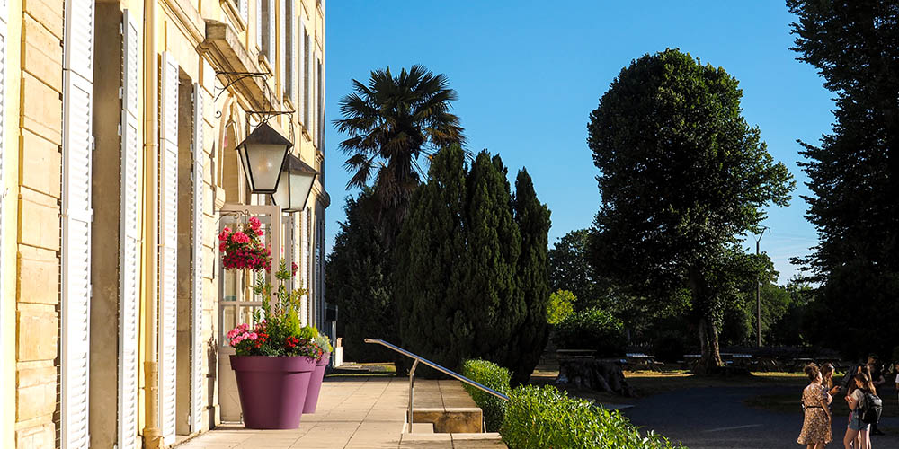 Entrance to the Chateau du Molay in Normandy