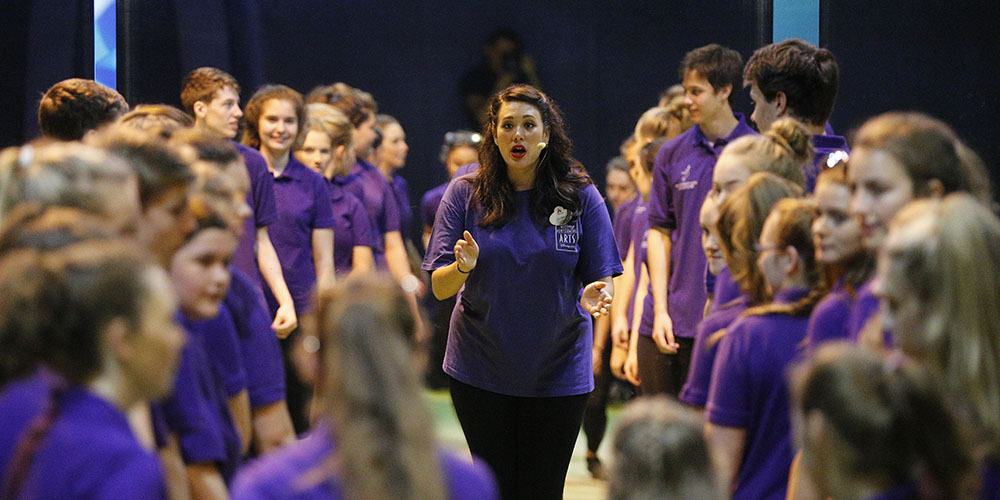 A dance workshop at Disneyland Paris