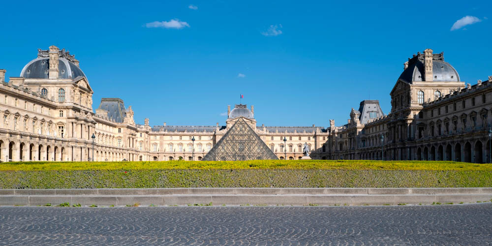 The Louvre Museum in Paris, France