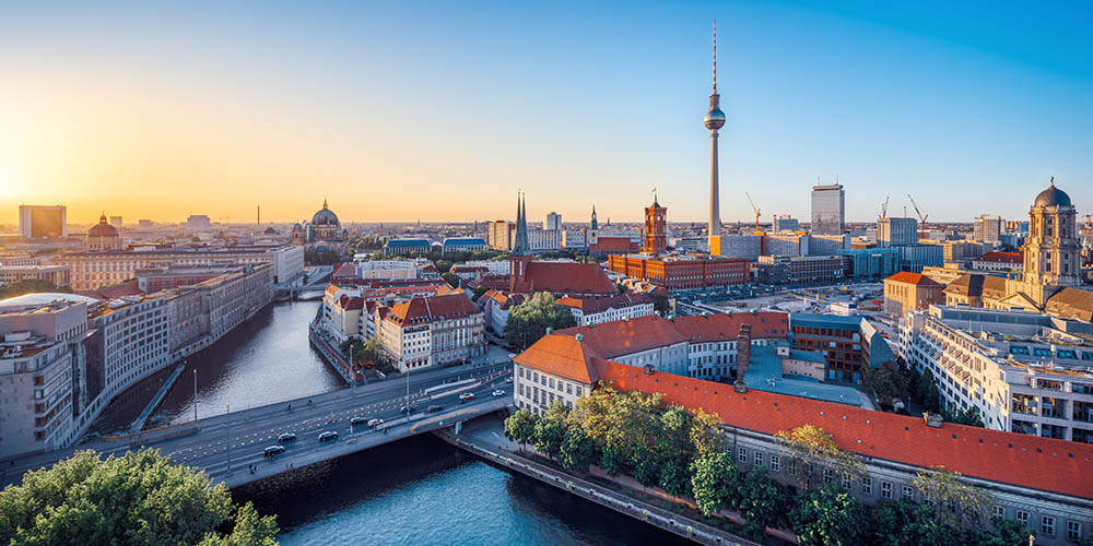 A captivating image of the Berlin skyline