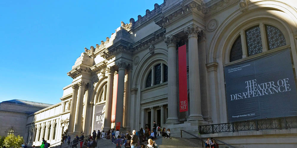 The iconic stairs outside the Metropolitan Museum, New York