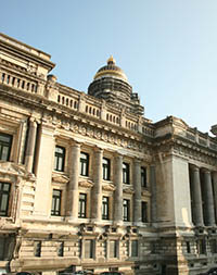 The Palais de Justice (Court of Laws) in Brussels, Belgium