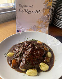 La Daube, a traditional beef stew from Provence, cooked at the Rossetti restaurant in Nice