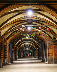 Old brick tunnel in Berlin