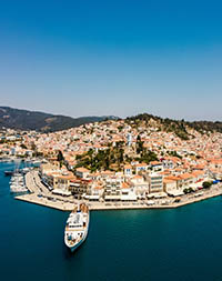 Aerial view of Aegina island