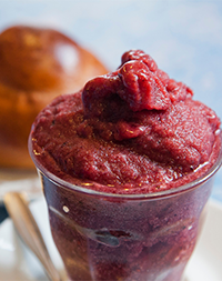 Sicilian granita ice cream