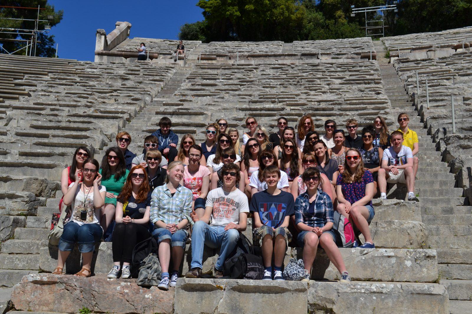 School group in Athens