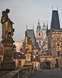 View across Charles Bridge