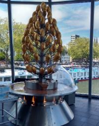 Chocolate Fountain at Chocolate Museum Cologne