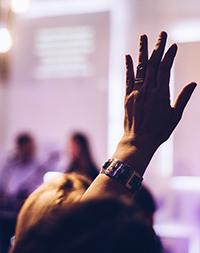 Hand up during lecture