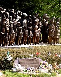 View of Lidice Memorial