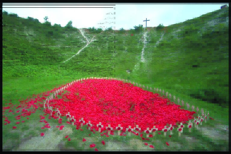 Lochnagar crater at La Boisselle_copyright J.Foley