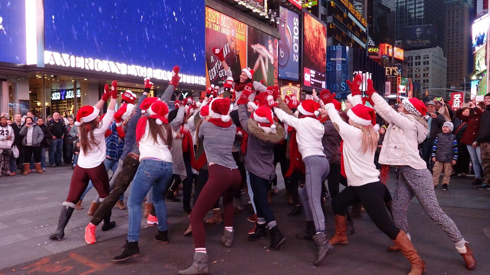 Flashmob with THE RIDE on Times Square