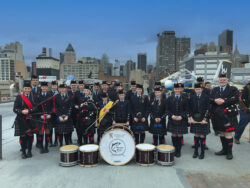 Pipe Band - Intrepid 1 blue sky