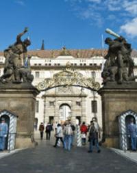 Outside Prague Castle