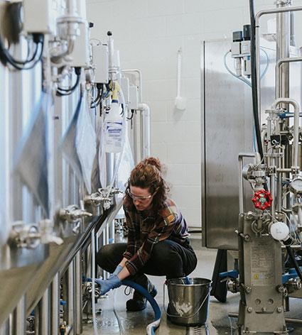 Behind the scenes, brewery Behind the scenes, brewery