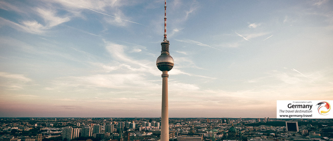 Fernsehturm against skyline Fernsehturm against skyline