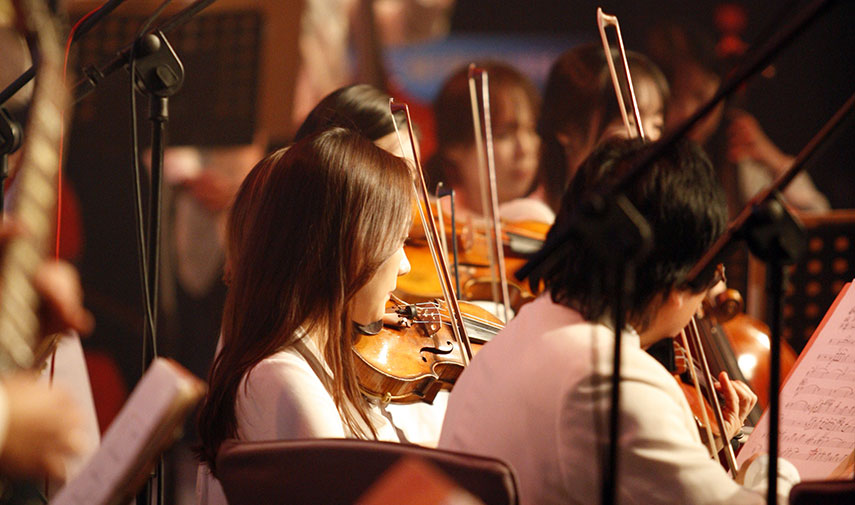 Orchestra performing