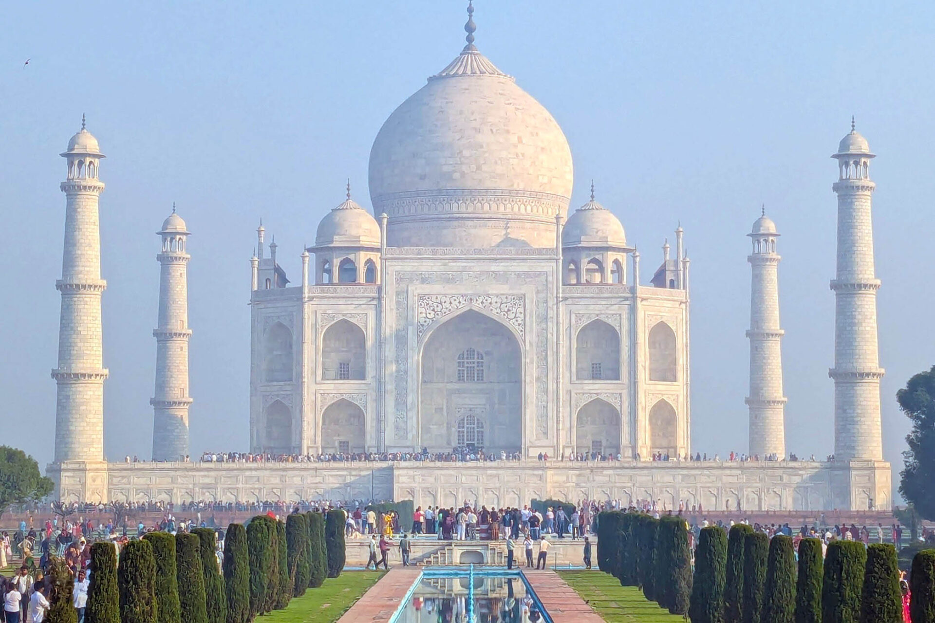 The iconic Taj Mahal in Agra, India