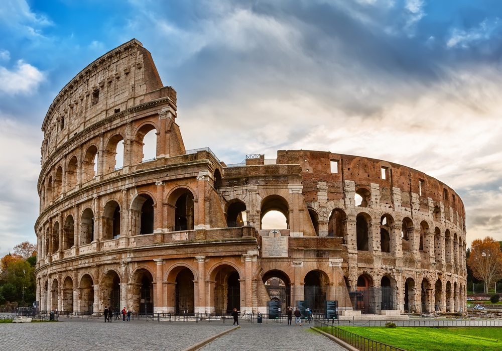 One of the Seven Wonders of the World, the Coliseum in Rome, Italy
