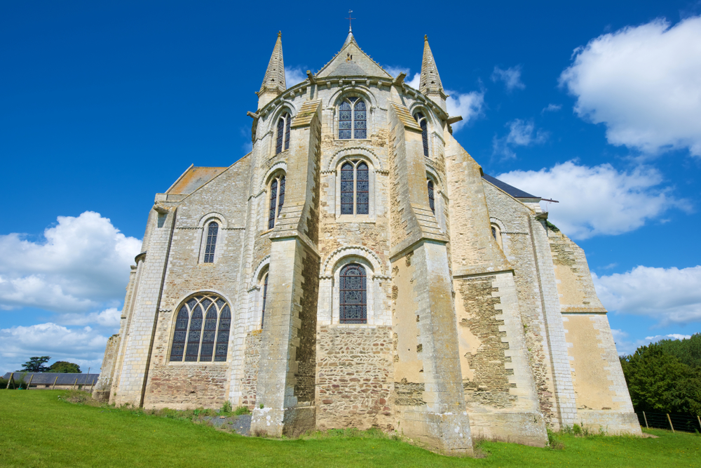 Cerisy la Foret abbey church in Normandy, France.