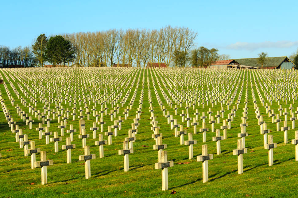 Vimy Cemetery form WWI in the Somme, France