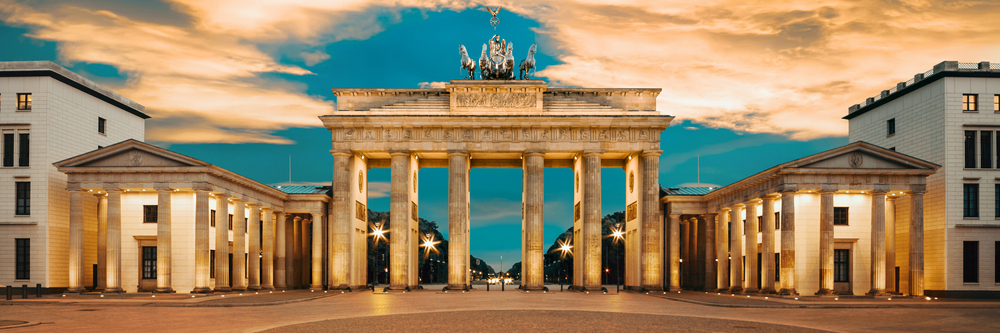 Brandenburg Gate at sunrise, Berlin