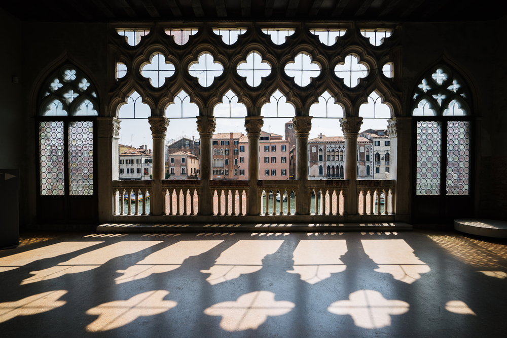 Ca d'Oro palace in Venice with views over the Grance Canal