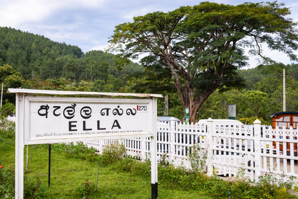 Ella sign in Sri Lanka