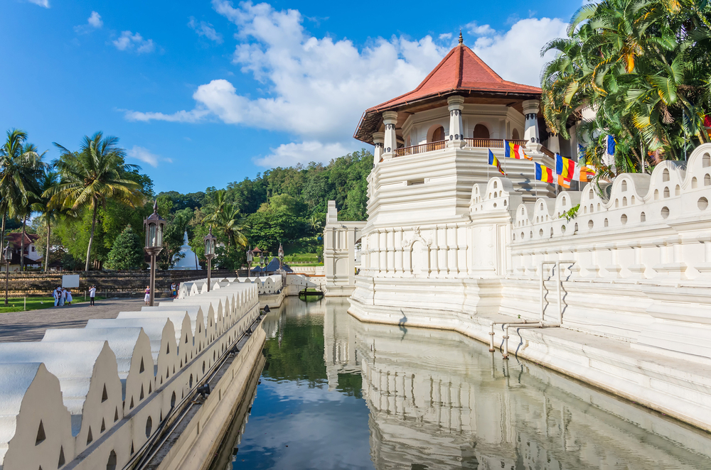 The Temple of the tooth in Kandy, Sri-Lanka