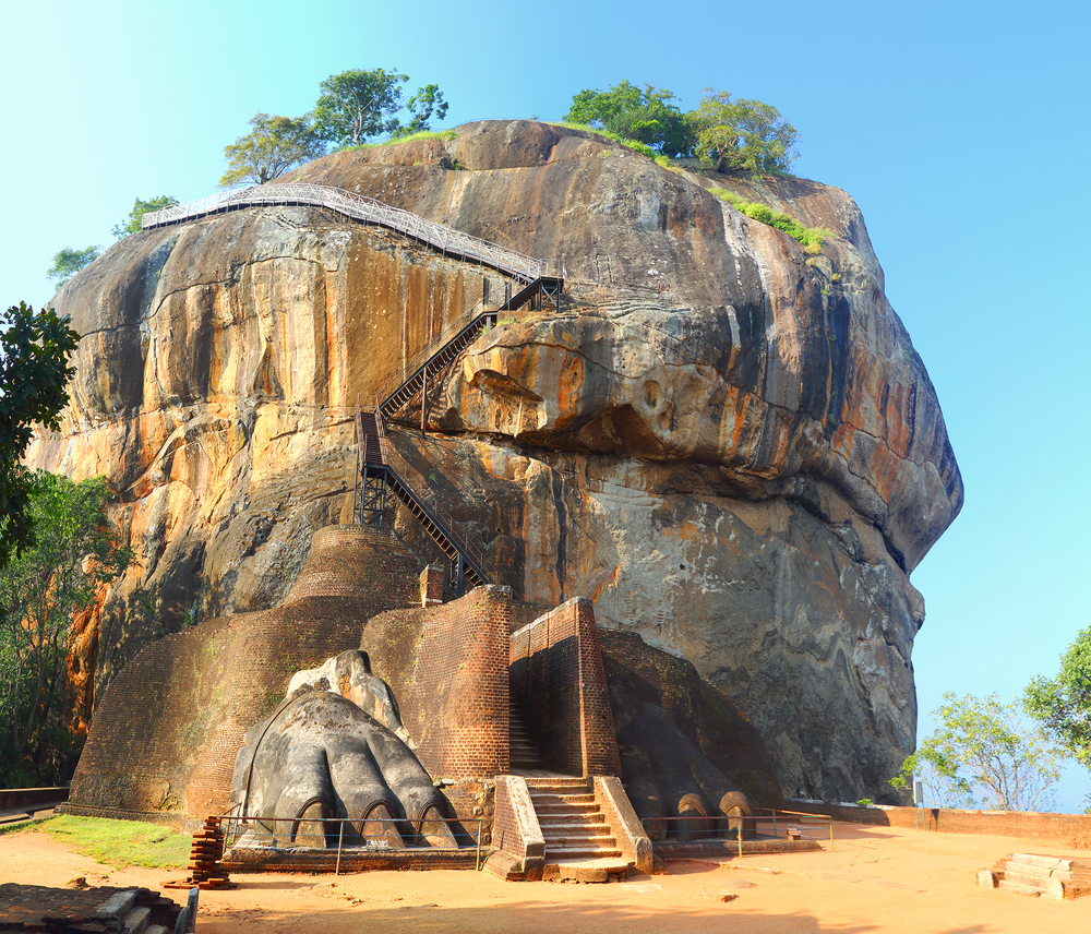 The dramatic Sigiriya Rock Fortress in Sri Lanka