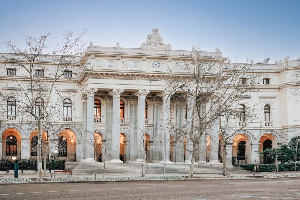 The Madrid Stock Exchange building
